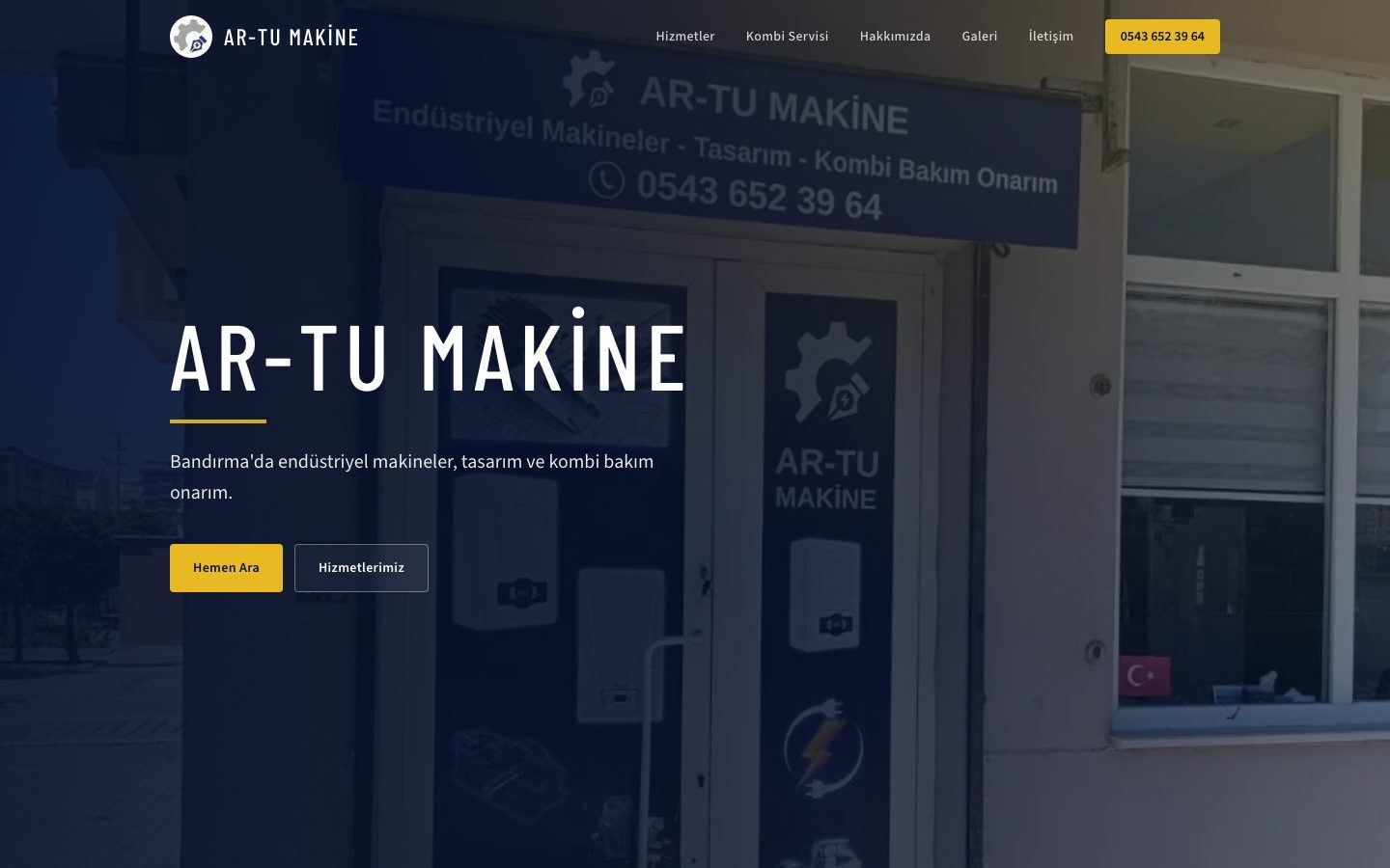 AR-TU Makine ekran görüntüsü